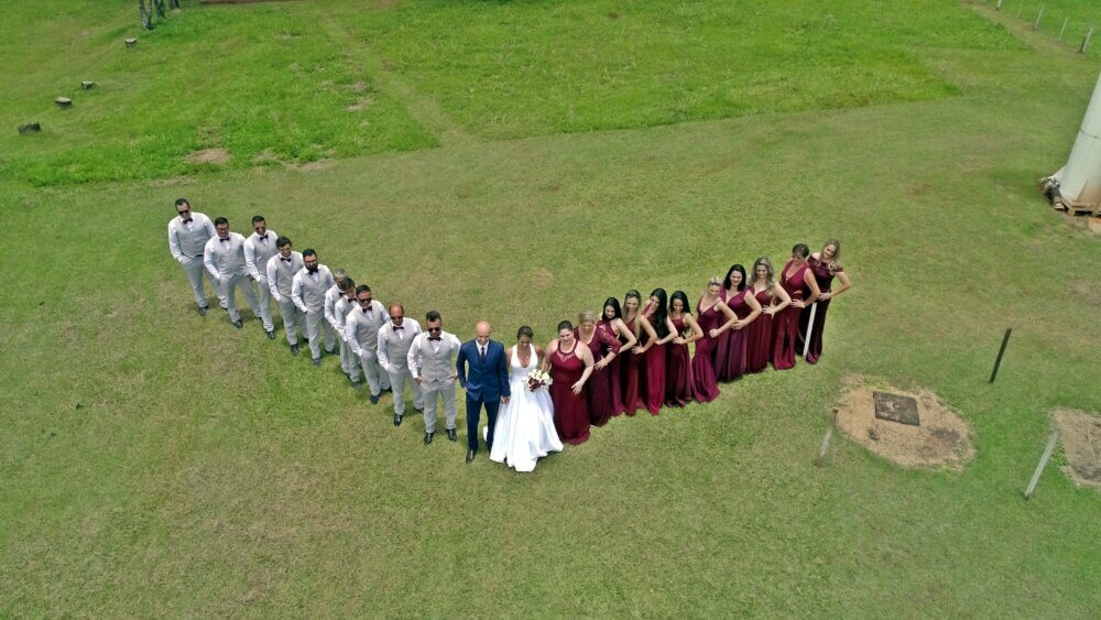 Casamento - evento com drone